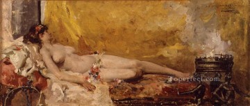 Bacante en reposo pintor Joaquín Sorolla Pinturas al óleo